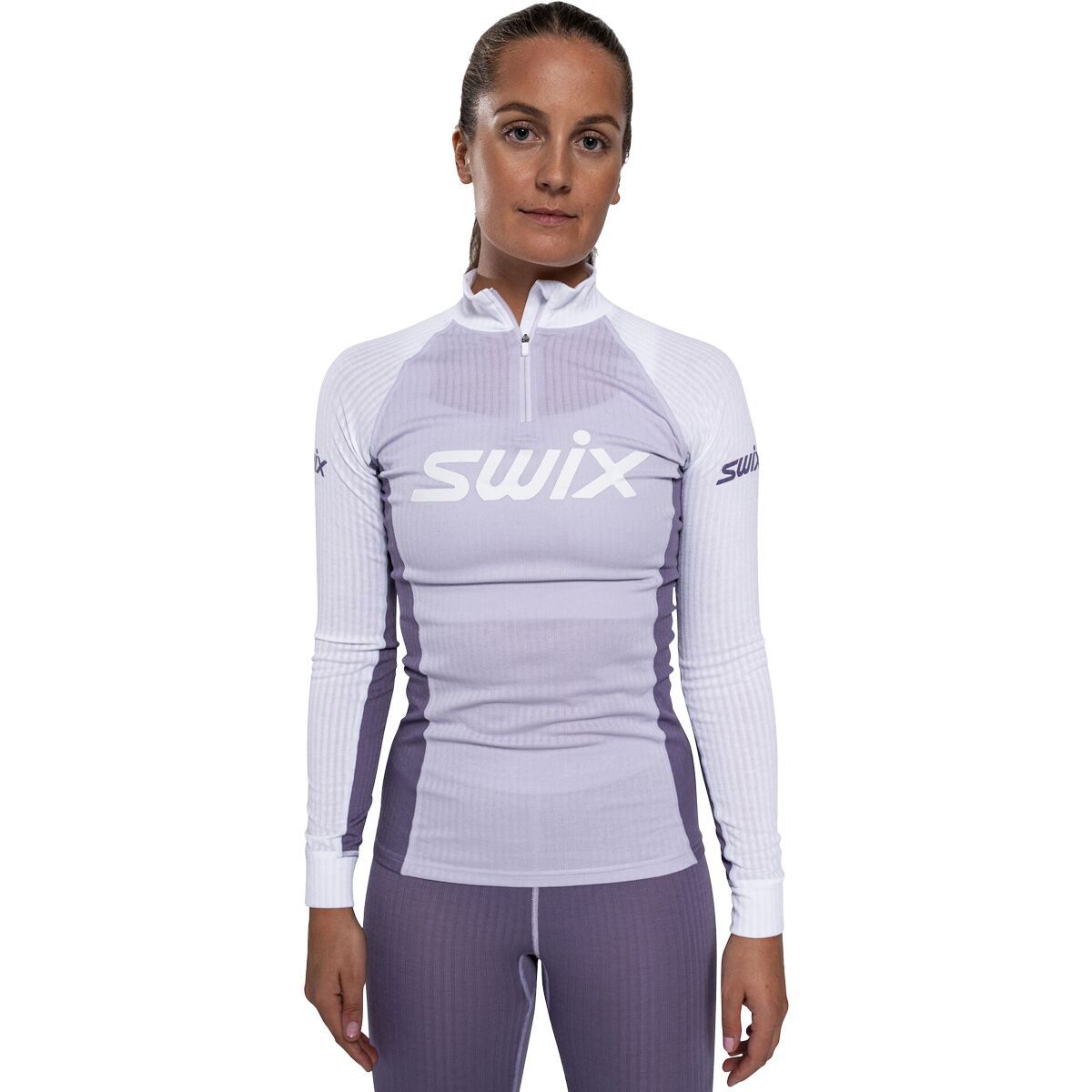 Swix RaceX Classic 1/2-Zip Top - Women's Dusty Purple/Light Purple, M