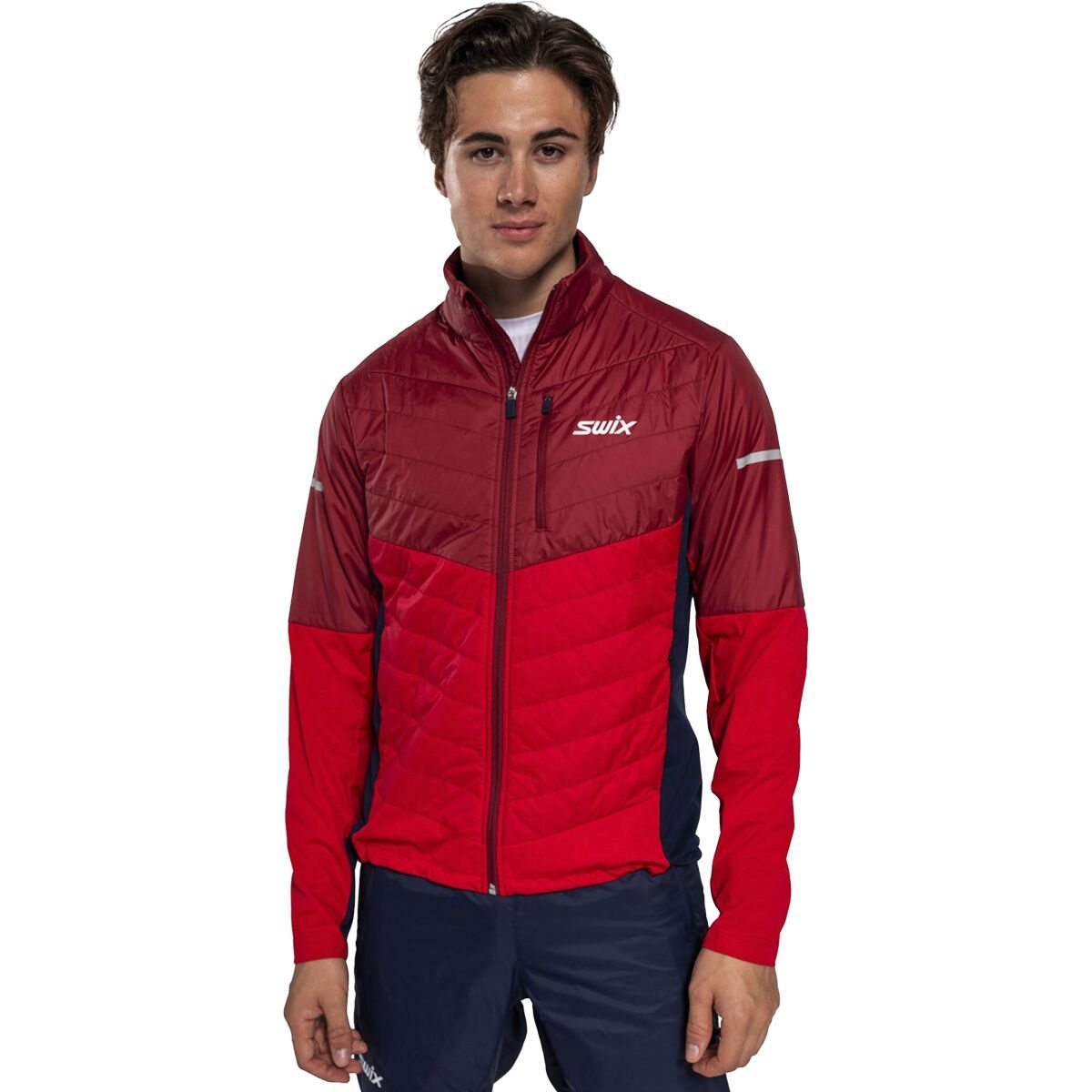 Swix Dynamic Hybrid Insulated Jacket - Men's Rhubarb red/Swix red, XL