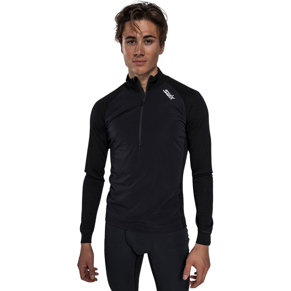 Image of Swix RaceX Classic Wind 1/2-Zip Top - Men's Black, S