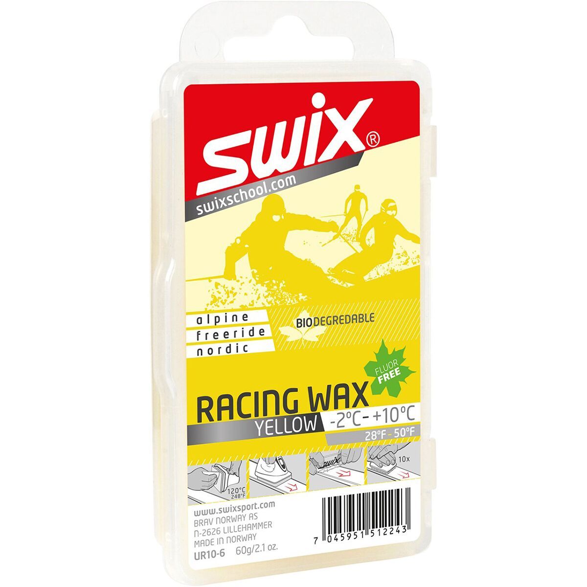 Swix Bio Racing Wax Yellow, 180g