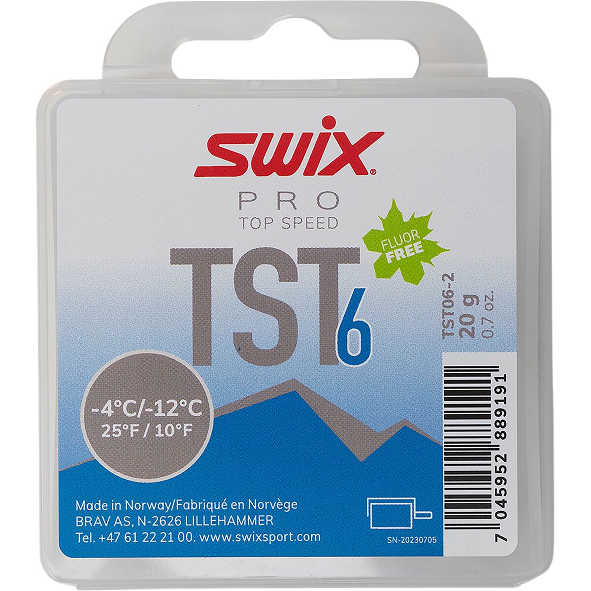 Image of Swix Top Speed Wax TS6 Turbo Blue, 20g