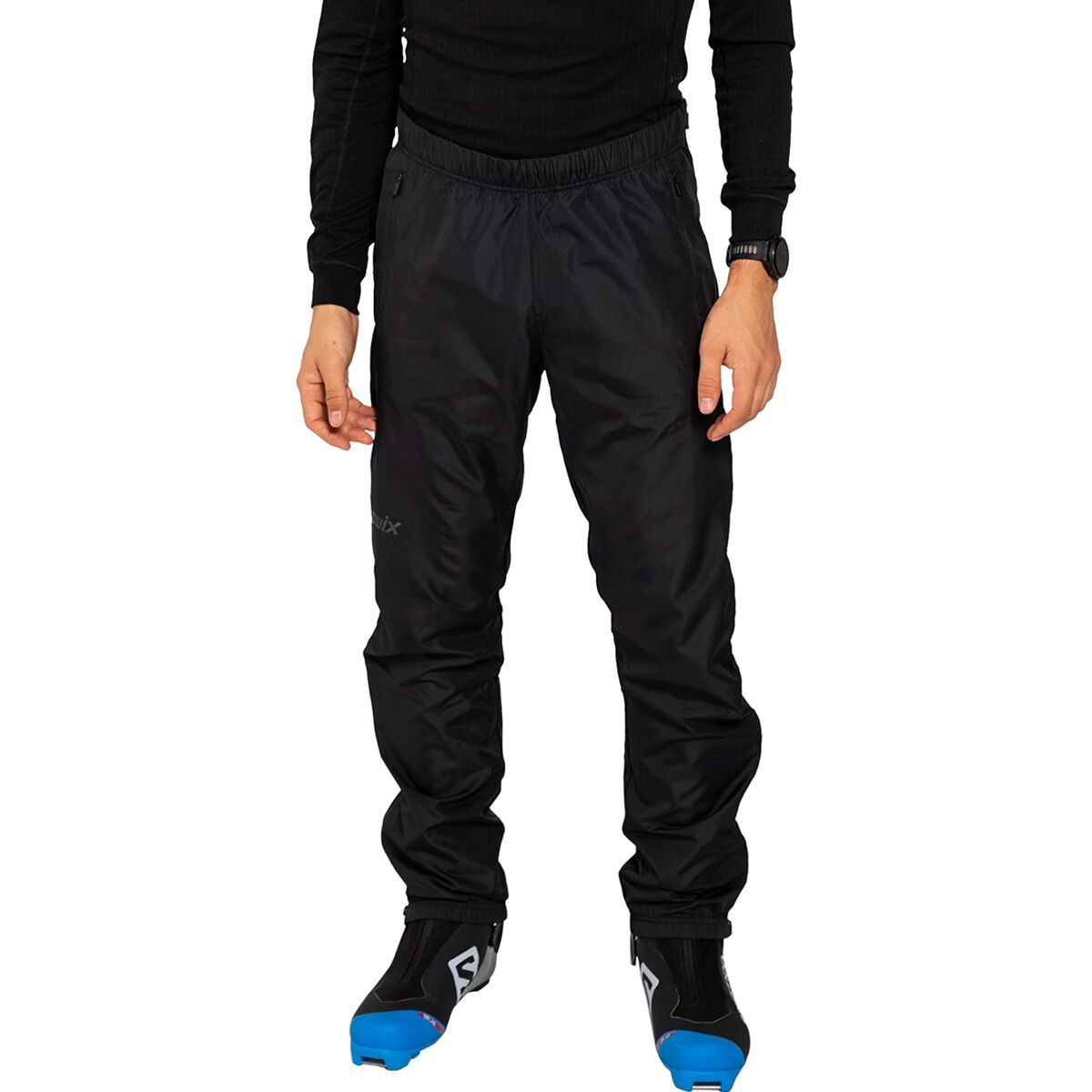 Image of Swix Infinity Hybrid Wind Full-Zip Pant - Men's Black, L