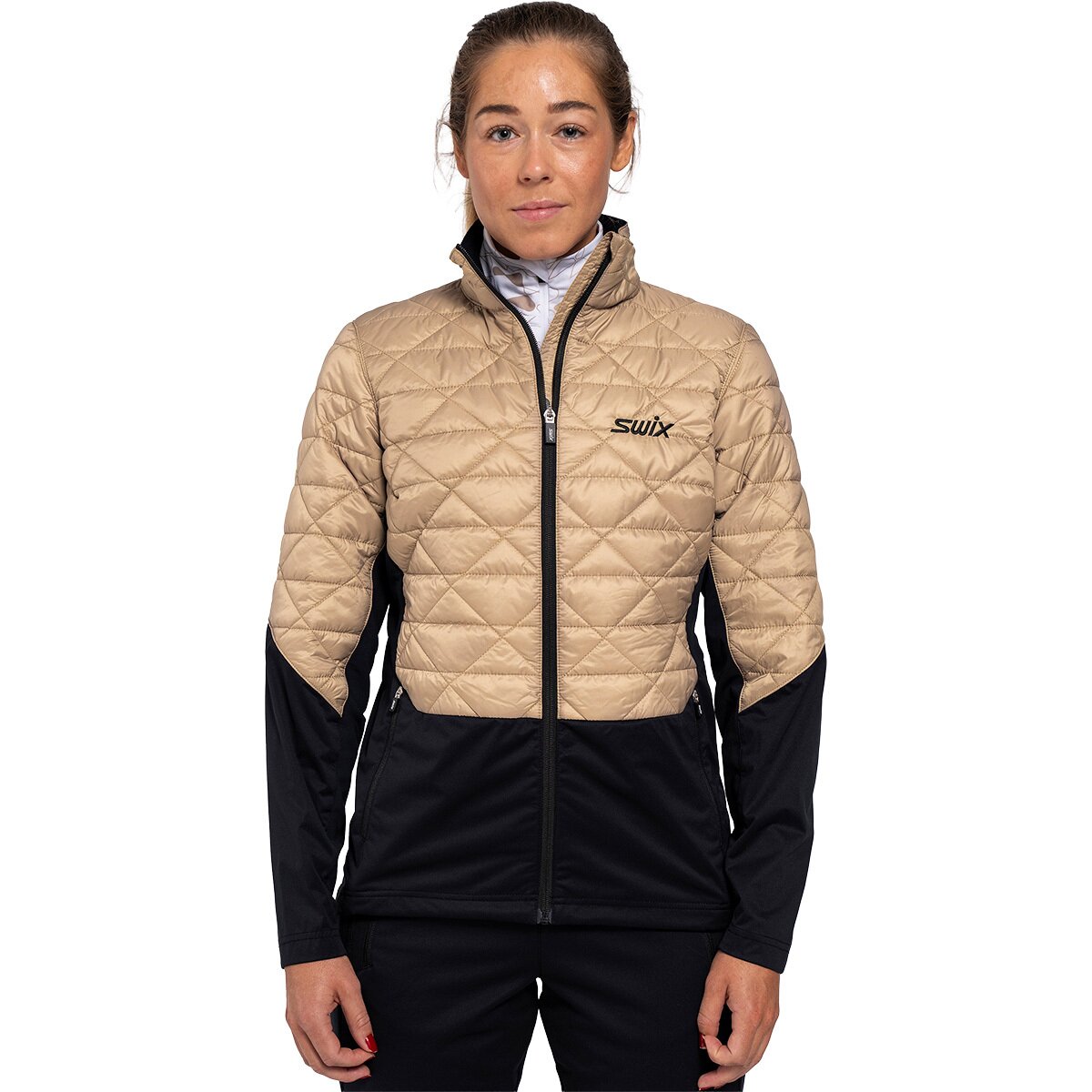 Image of Swix Infinity Hybrid Insulated Jacket - Women's Dune/Black, XL