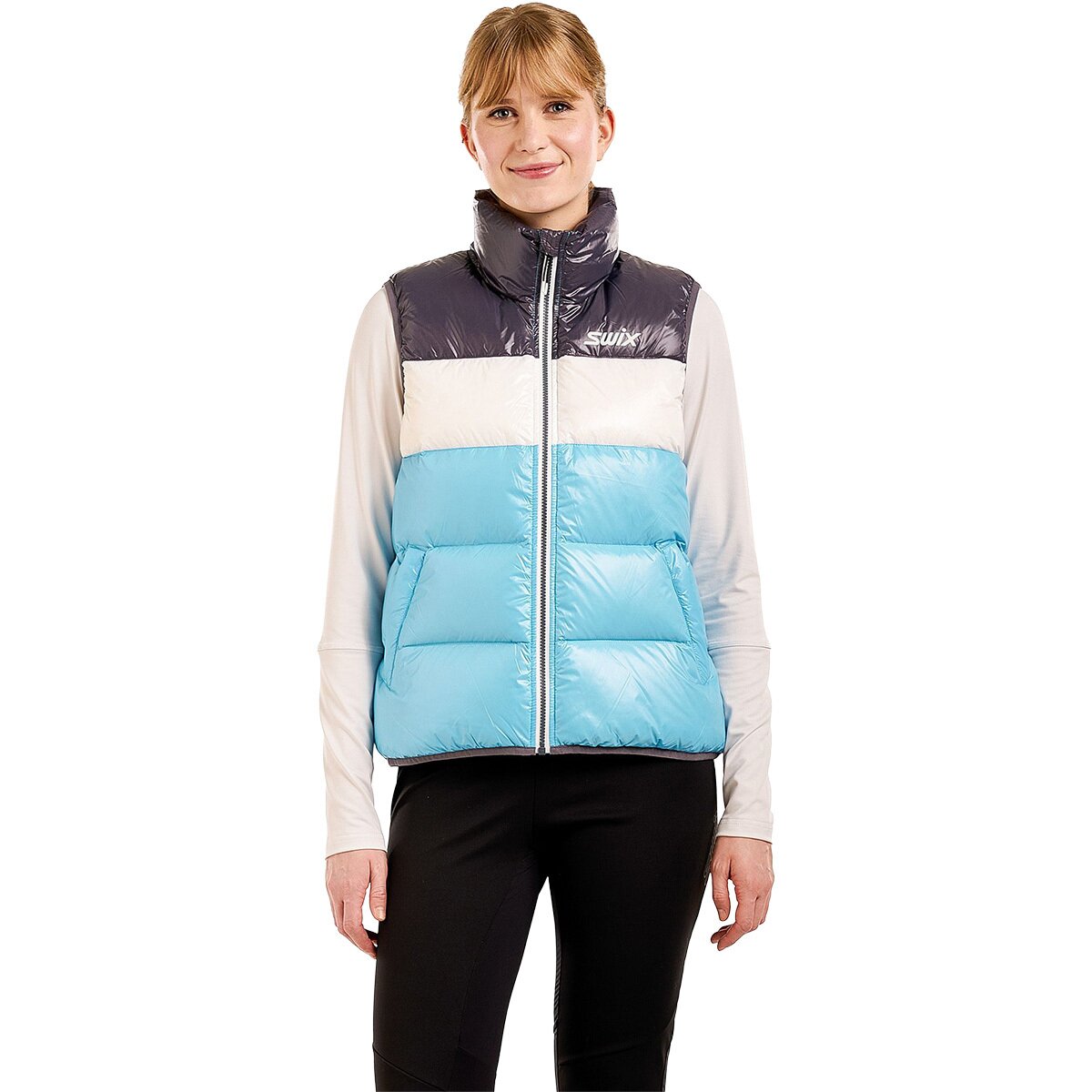 Image of Swix Nordland Light Down Vest - Women's Blue Grotto, M