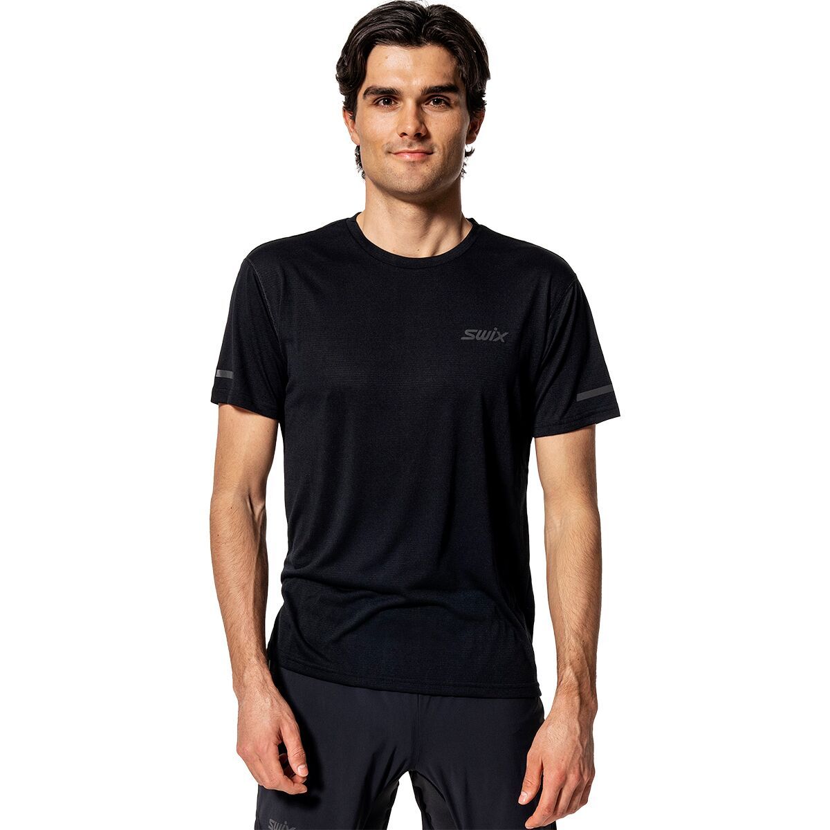 Image of Swix Pace Short-Sleeve Shirt - Men's Black, S