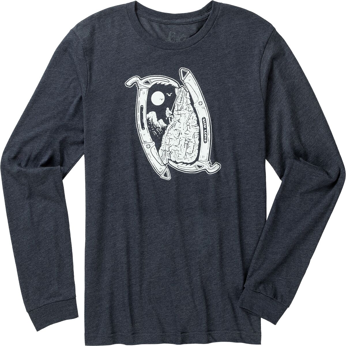 Slow Loris Slow Loris Ice Axe Long-Sleeve T-Shirt - Men's Heather Mid Navy, S