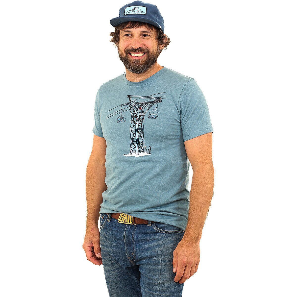 Image of Slow Loris Charilift 2.0 T-Shirt Heather Slate, XXL