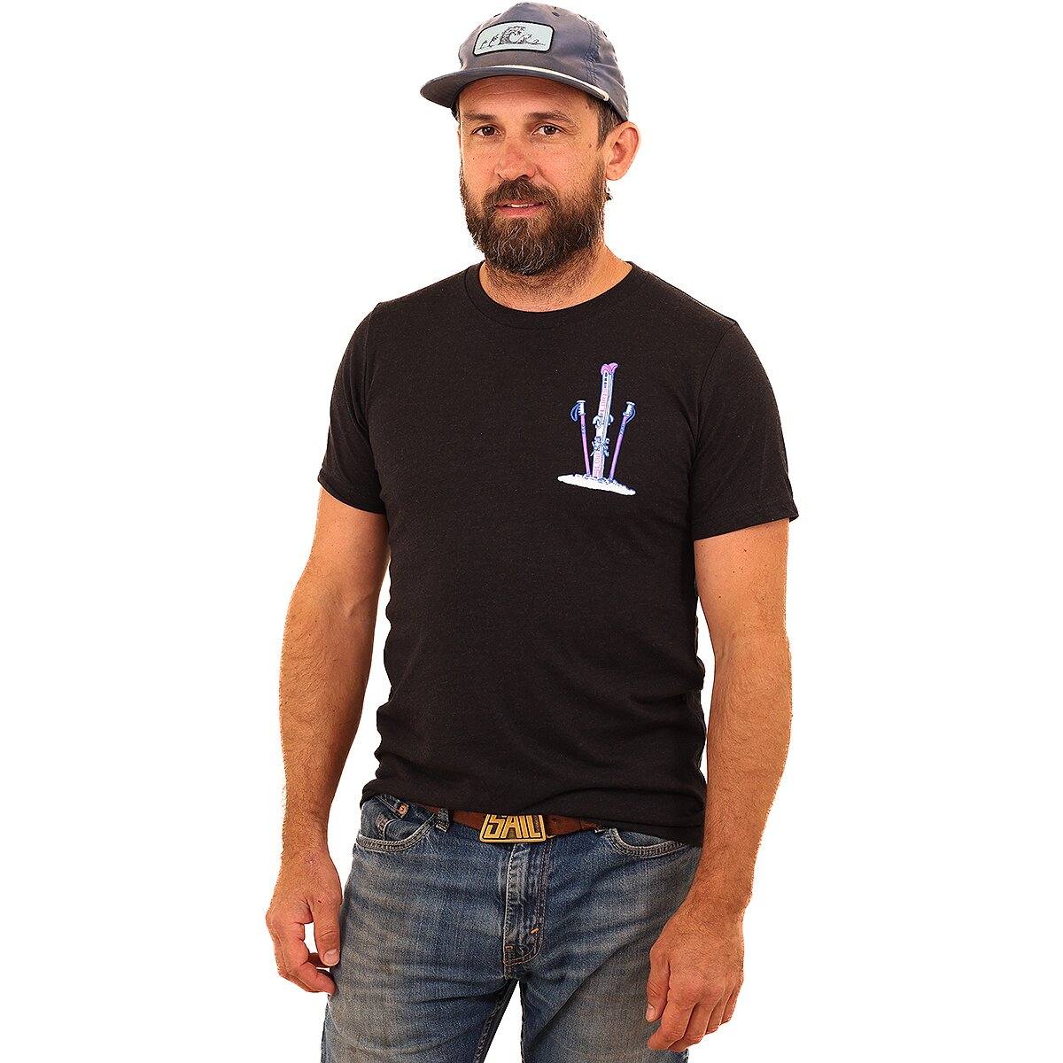 Image of Slow Loris Tips Up T-Shirt Black, XL