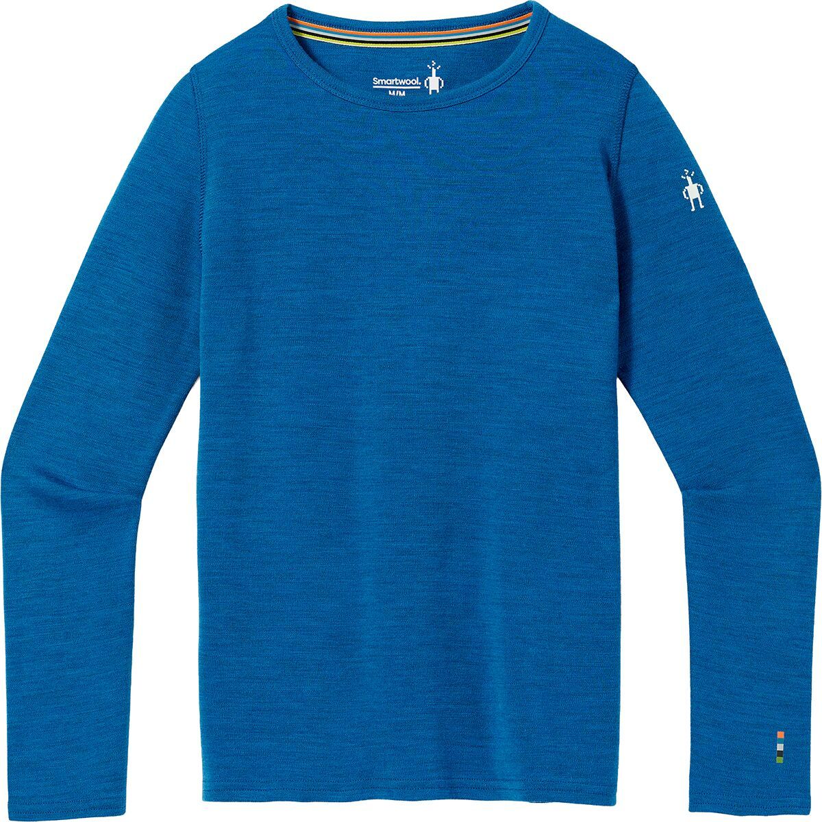 Image of Smartwool Merino 250 Baselayer Crew Top - Kids' Nival Blue Heather, S