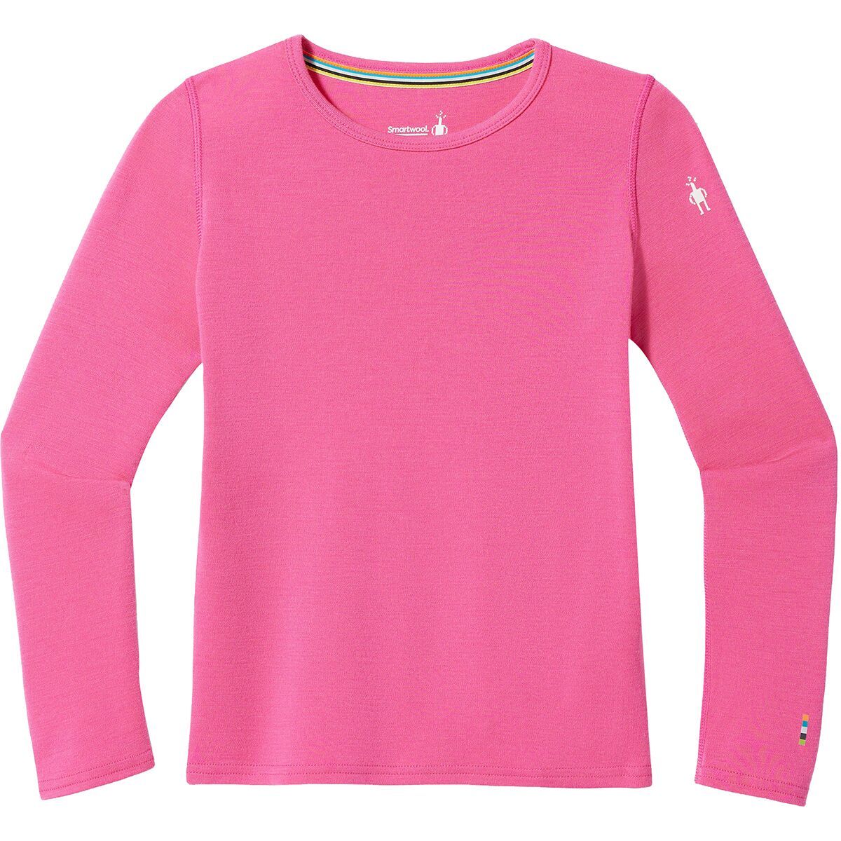 Smartwool Merino 250 Baselayer Crew Top - Kids' Power Pink, XXS