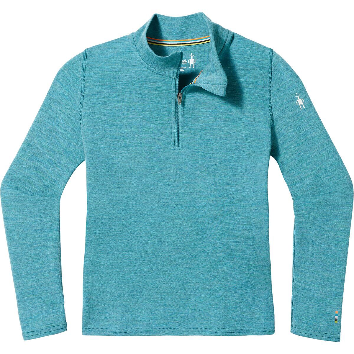 Smartwool Merino 250 Zip Top - Kids' Cascade Green Heather, XXS