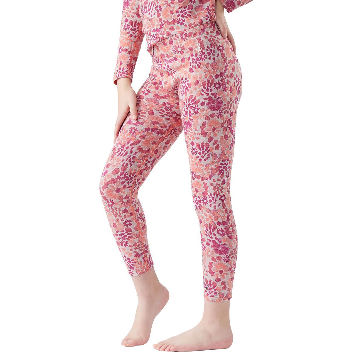 Image of Smartwool Merino 250 Bottom - Kids' Festive Fuschia Floral, XL