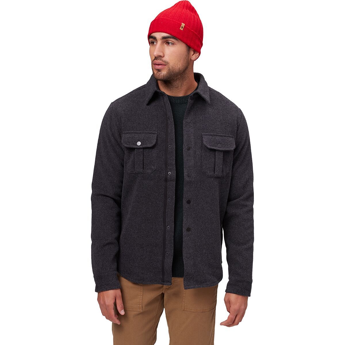 Smartwool Anchor Line Shirt Jacket - Men's Charcoal Heather, L