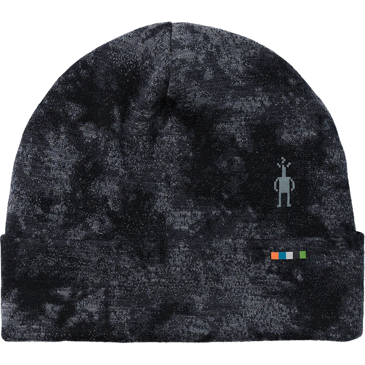 Image of Smartwool Merino 250 Cuffed Beanie Black Tie Dye, One Size