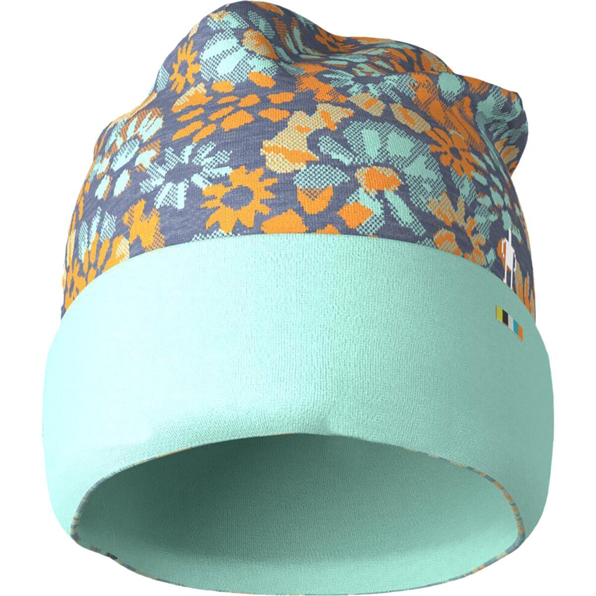 Image of Smartwool Merino 250 Cuffed Beanie Nightfall Blue Floral, One Size