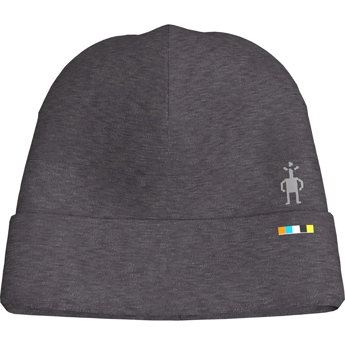 Image of Smartwool Merino 250 Reversible Pattern Cuffed Beanie - Kids' Charcoal Heather, S/M