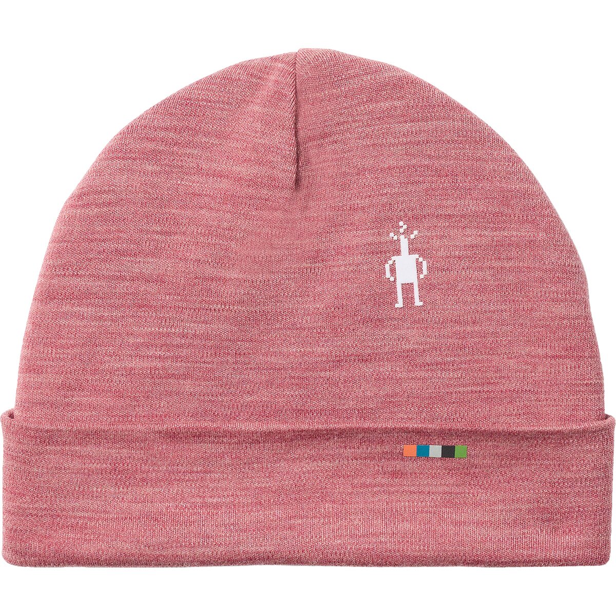Image of Smartwool Merino 250 Reversible Pattern Cuffed Beanie - Kids' Rosewood Heather, L/XL