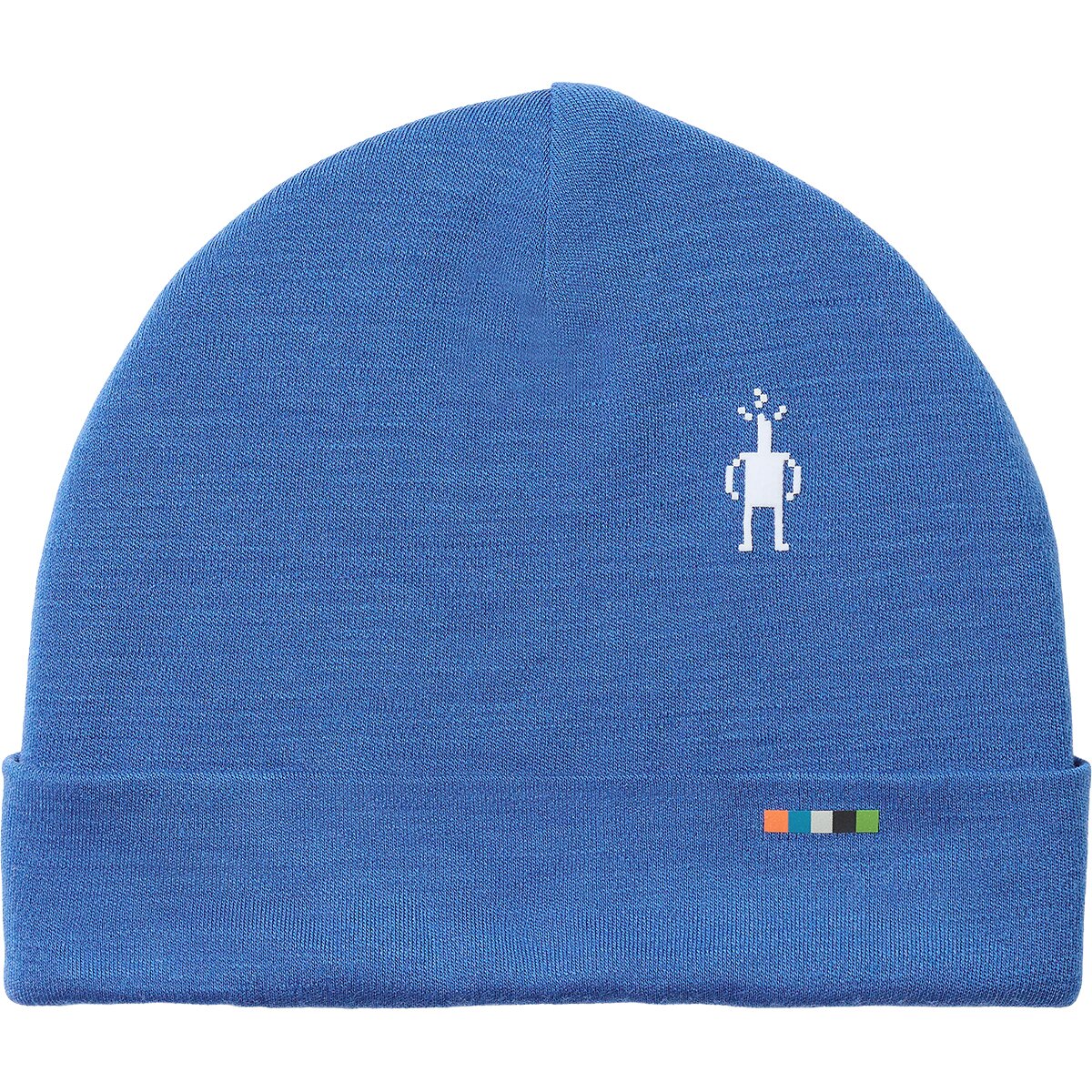 Image of Smartwool Merino 250 Reversible Pattern Cuffed Beanie - Kids' Royal Indigo, S/M