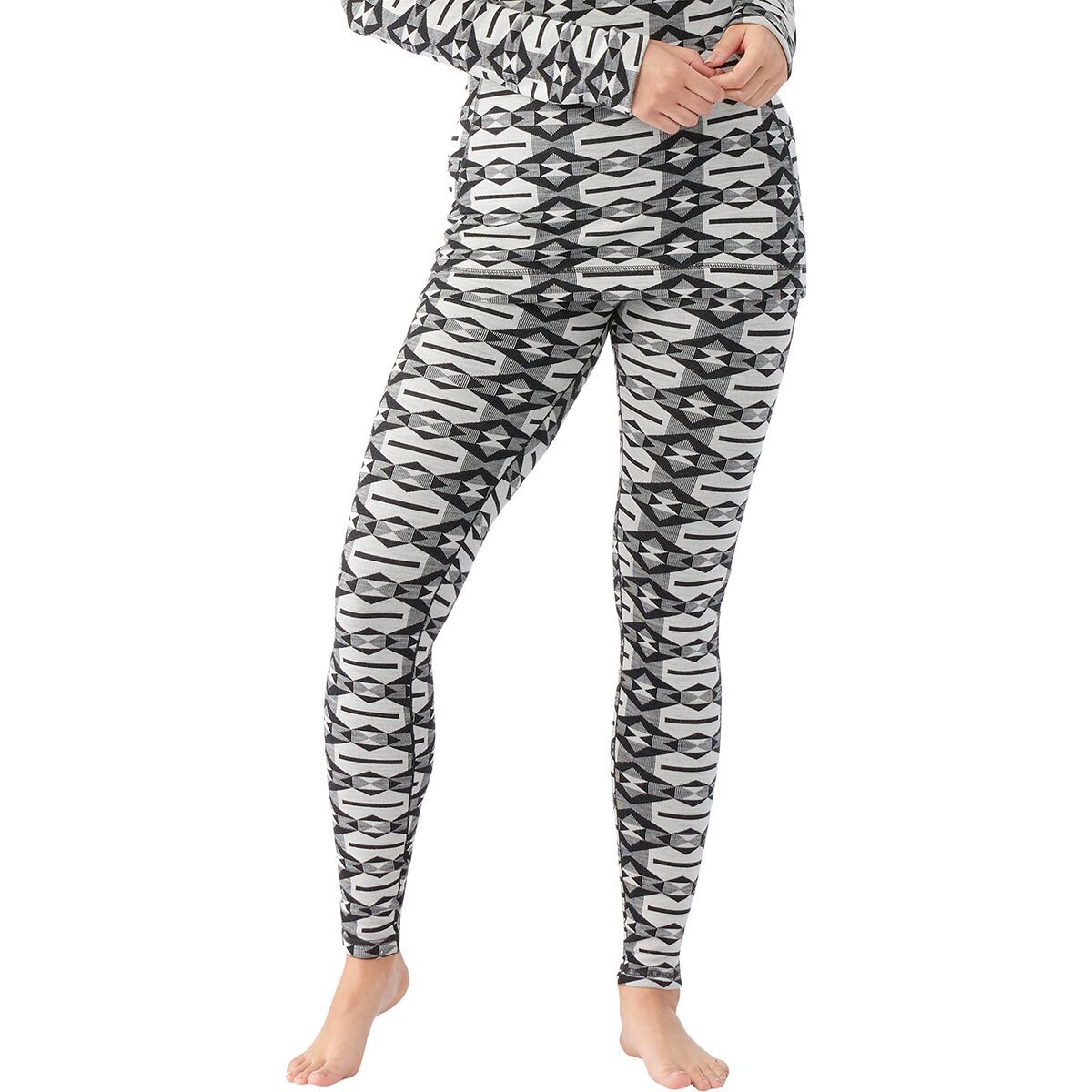 Smartwool Classic Thermal Merino Baselayer Bottom - Women's Black Colliding Clouds, XS