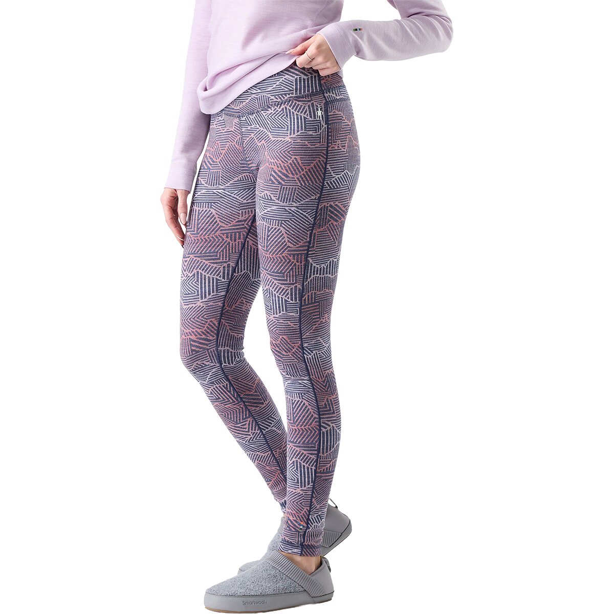 Image of Smartwool Classic Thermal Merino Baselayer Bottom - Women's Nightfall Linear Peaks, XS