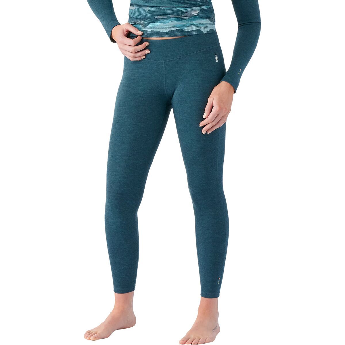 Image of Smartwool Classic Thermal Merino Baselayer Bottom - Women's Twilight Blue Heather, S