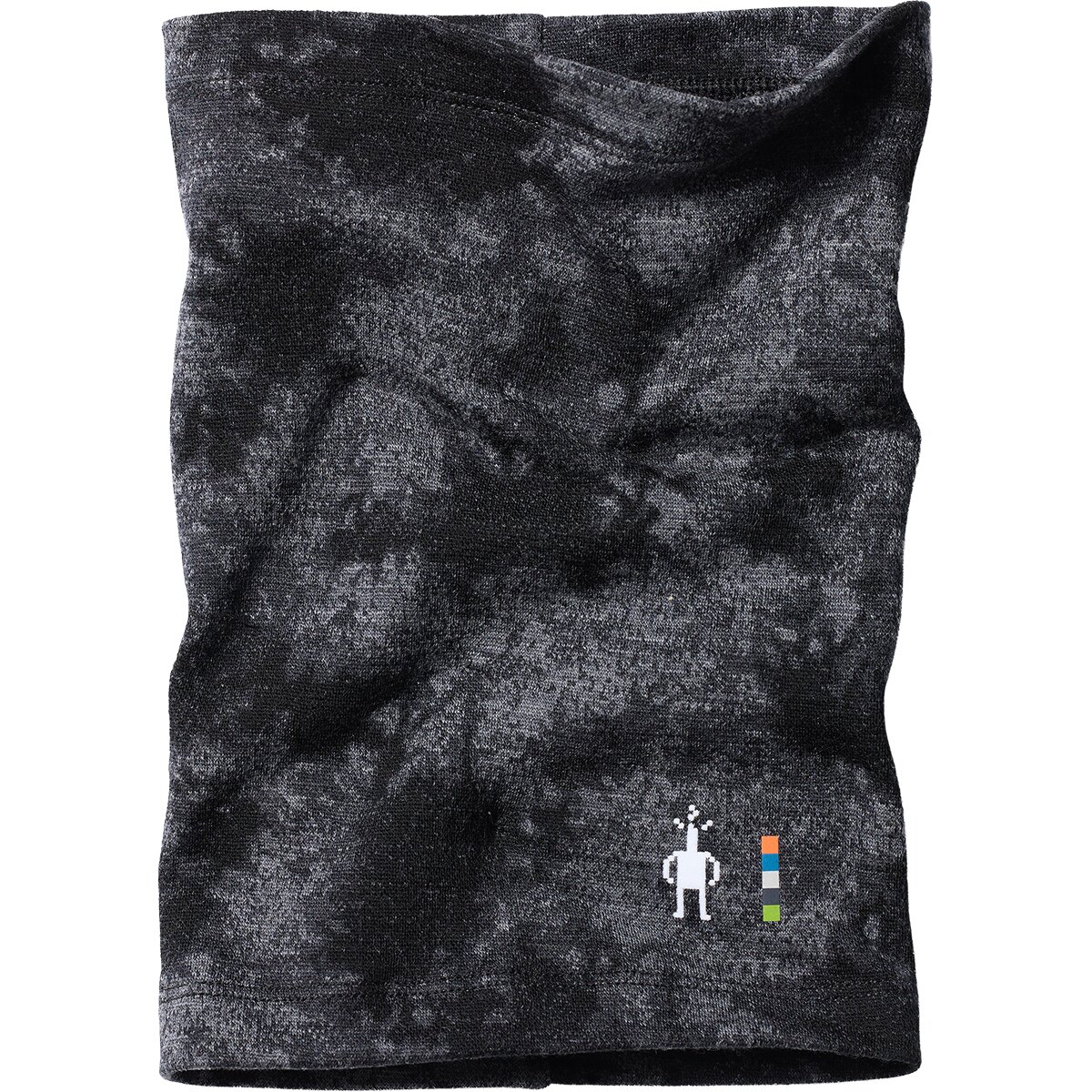 Image of Smartwool Merino 250 Neck Gaiter - Kids' Black Tie Dye, L/XL