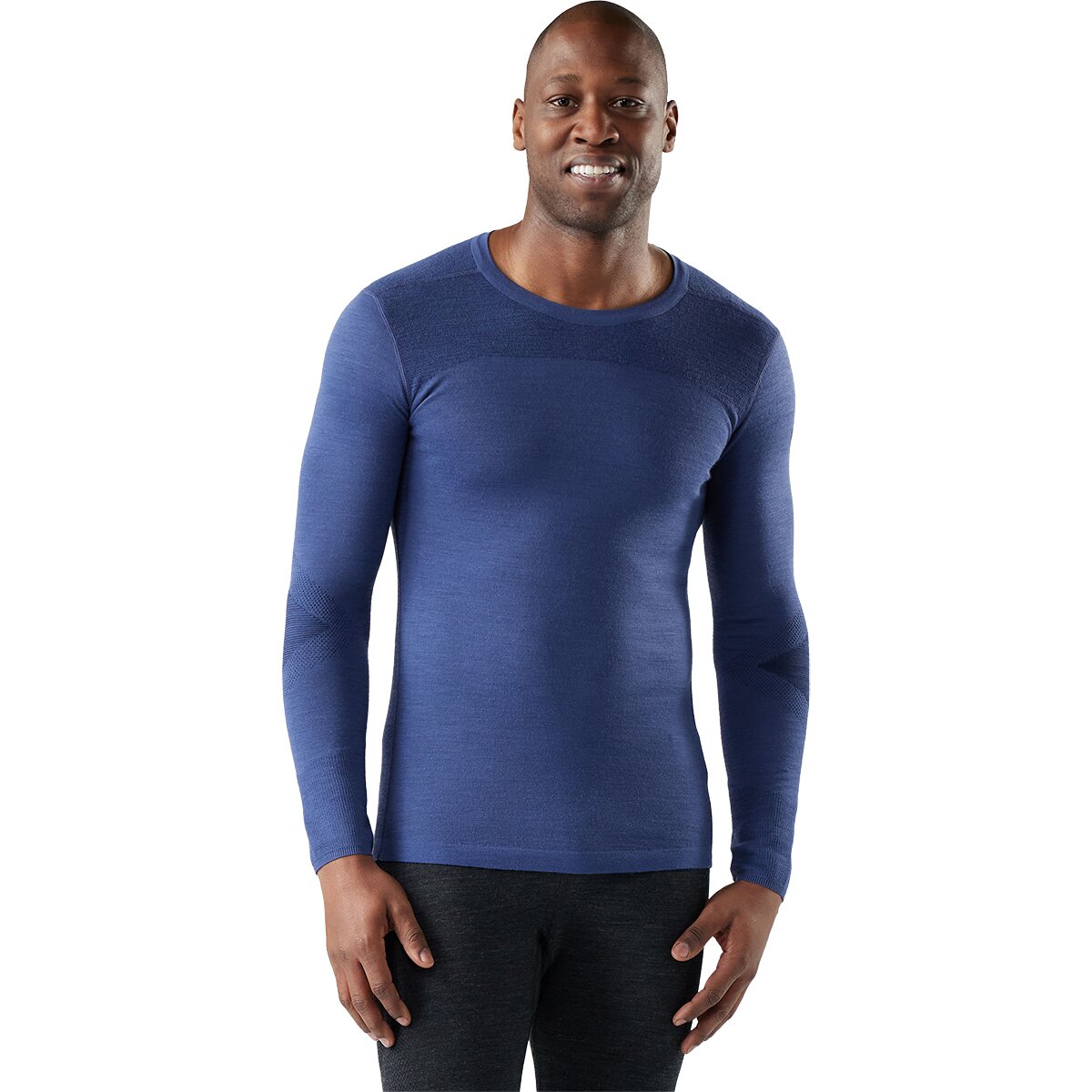 Image of Smartwool IntraKnit Merino 200 Crew Top - Men's Nightfall Blue, M