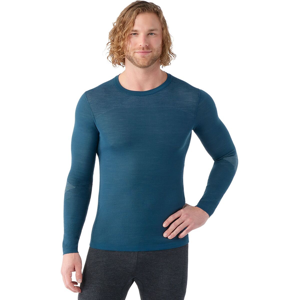 Smartwool IntraKnit Merino 200 Crew Top - Men's Twilight Blue, XXL
