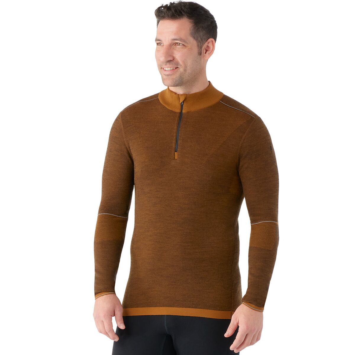 Smartwool IntraKnit Merino 250 Thermal 1/4-Zip Top - Men's Fox Brown, XXL