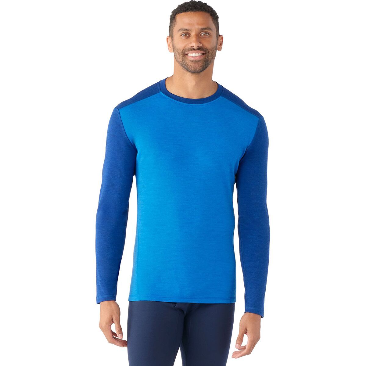 Smartwool Merino 250 Baselayer Crew - Men's Blueberry Hill/Laguna Blue, L