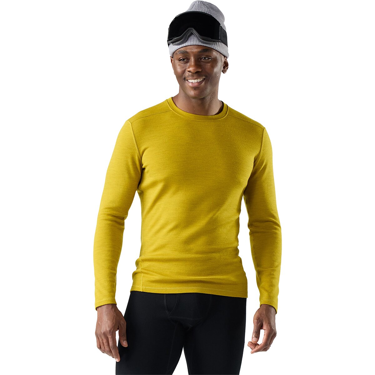 Image of Smartwool Merino 250 Baselayer Crew - Men's Bronze Olive Heather, M