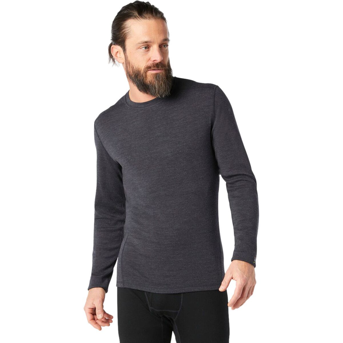 Image of Smartwool Merino 250 Baselayer Crew - Men's Charcoal Heather, L
