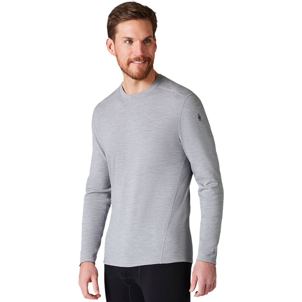 Smartwool Merino 250 Baselayer Crew - Men's Light Gray Heather, L