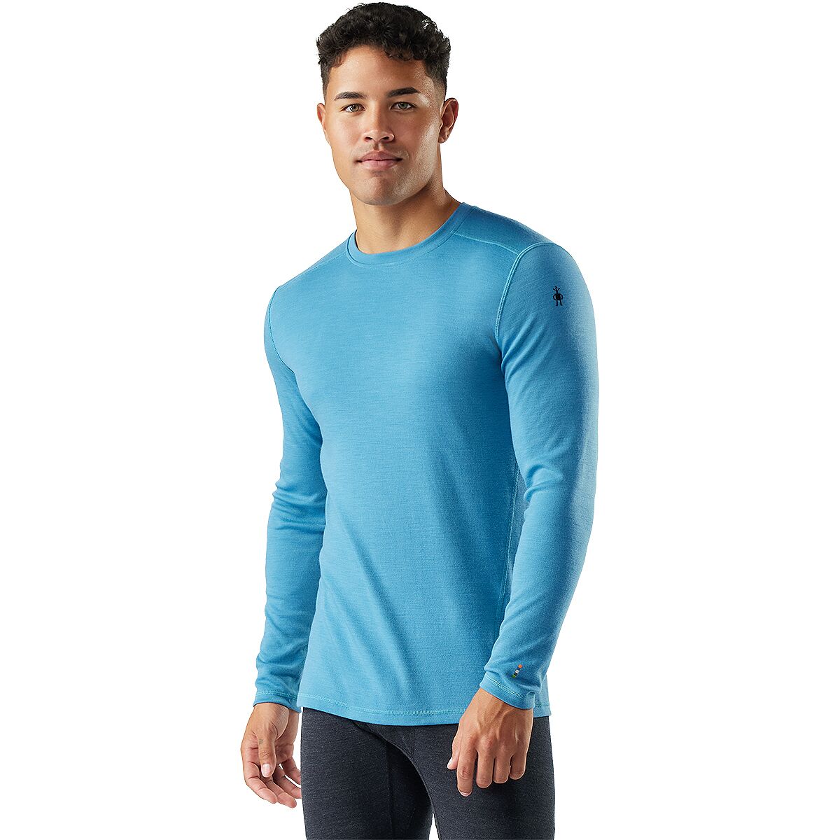 Image of Smartwool Merino 250 Baselayer Crew - Men's Mineral Blue Heather, XXL