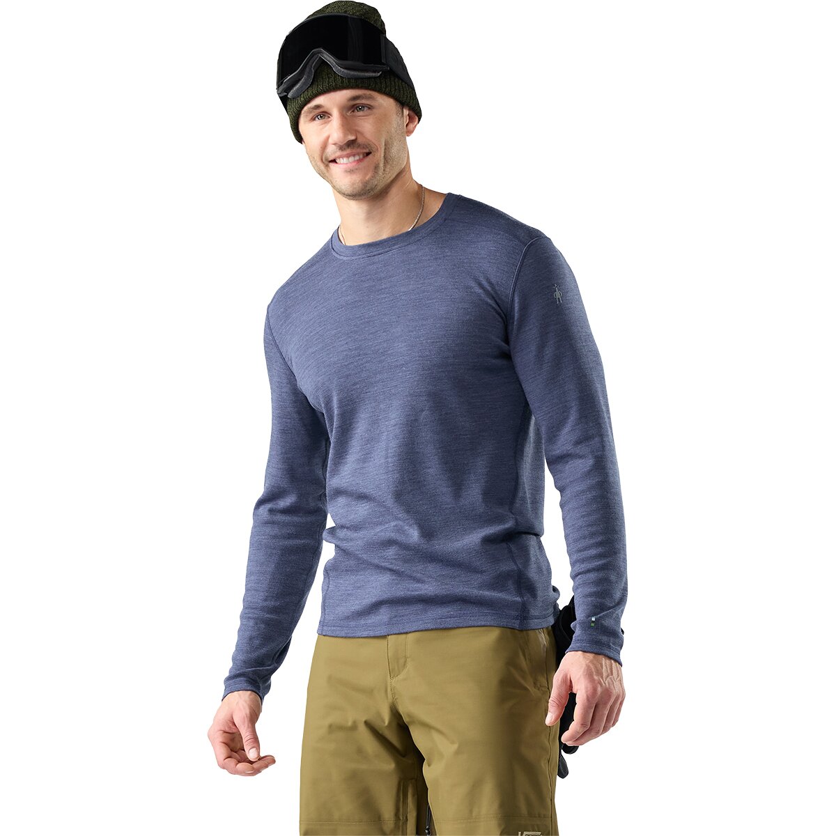 Image of Smartwool Merino 250 Baselayer Crew - Men's Nightfall Blue Heather, XL
