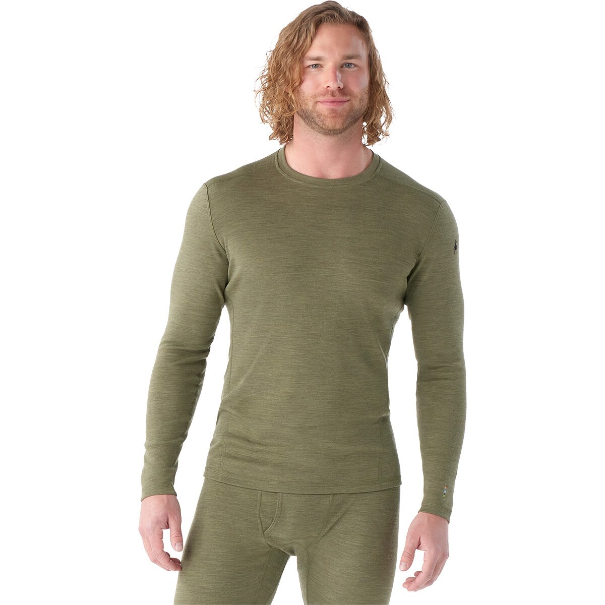 Image of Smartwool Merino 250 Baselayer Crew - Men's Winter Moss Heather, XL