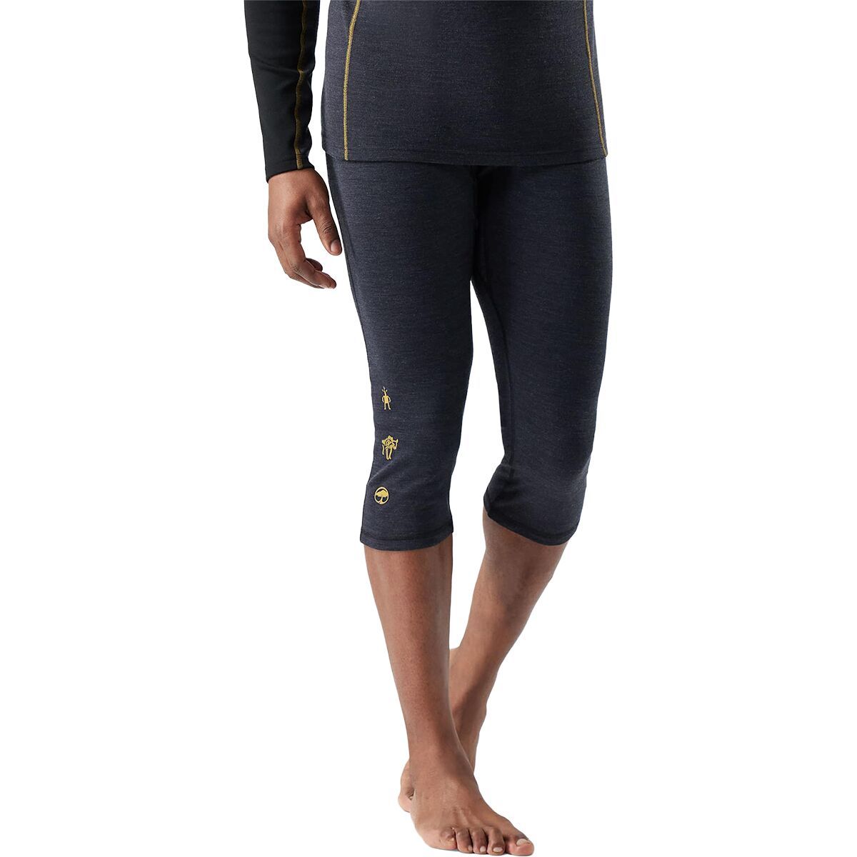 Image of Smartwool Merino 250 3/4 Bottom - Men's Charcoal/Honey Gold, XXL