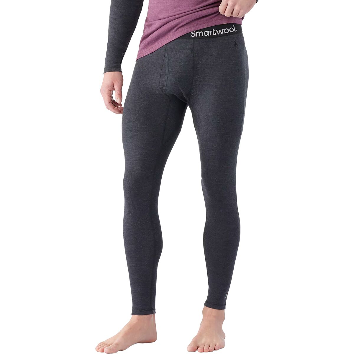 Image of Smartwool Classic Thermal Merino Baselayer Bottom - Men's Charcoal Heather, S