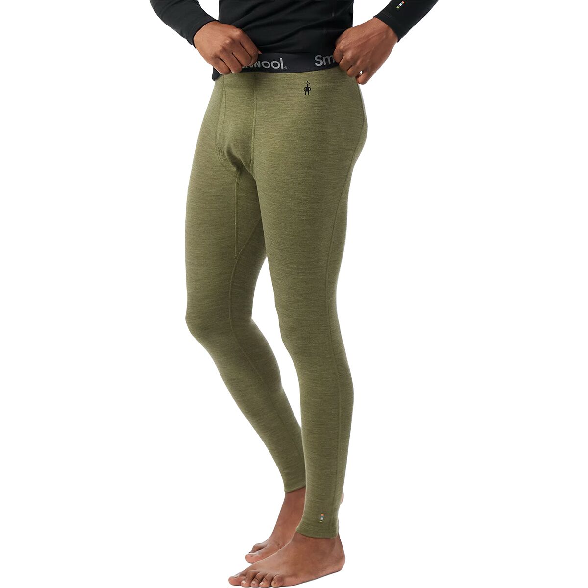 Image of Smartwool Classic Thermal Merino Baselayer Bottom - Men's Winter Moss Heather, L