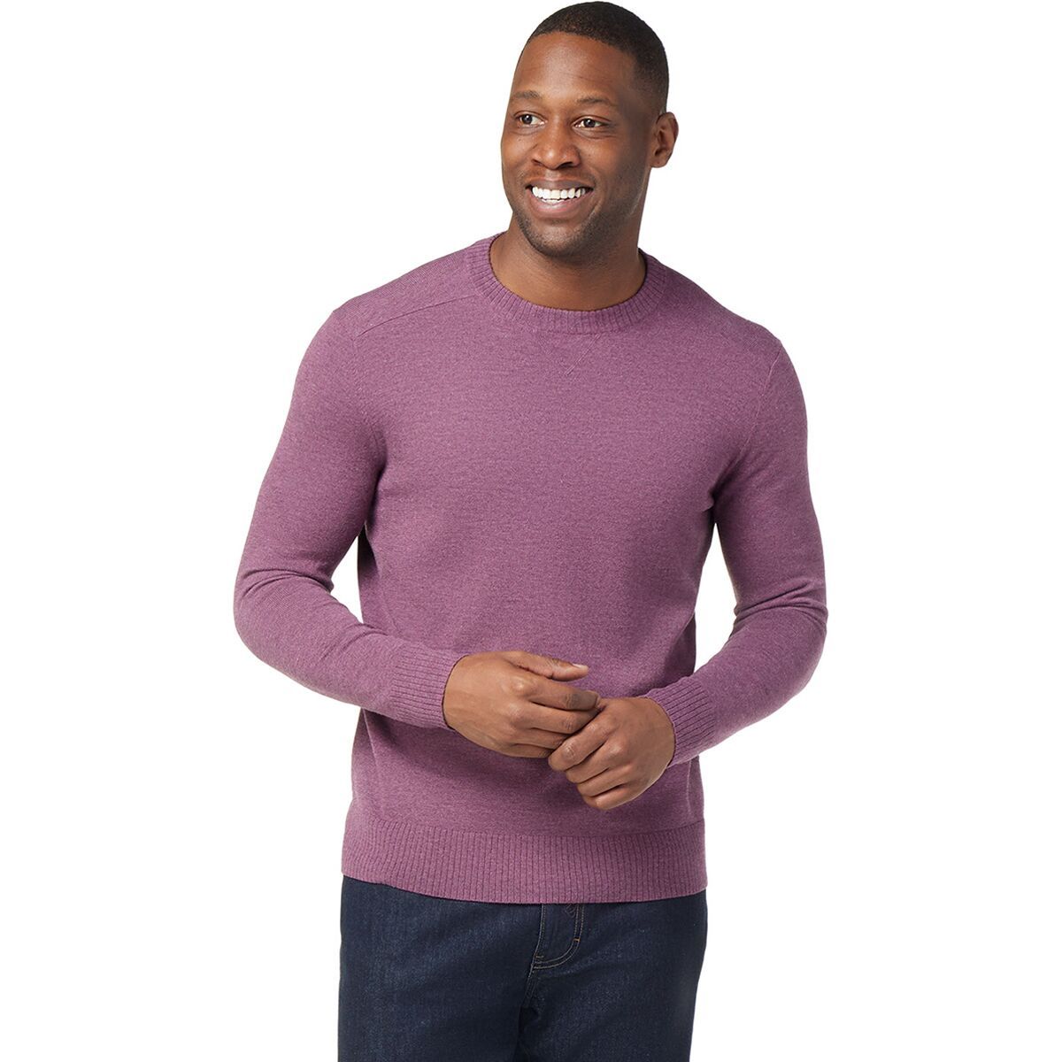 Smartwool Sparwood Crew Sweater - Men's Argyle Purple Heather, L