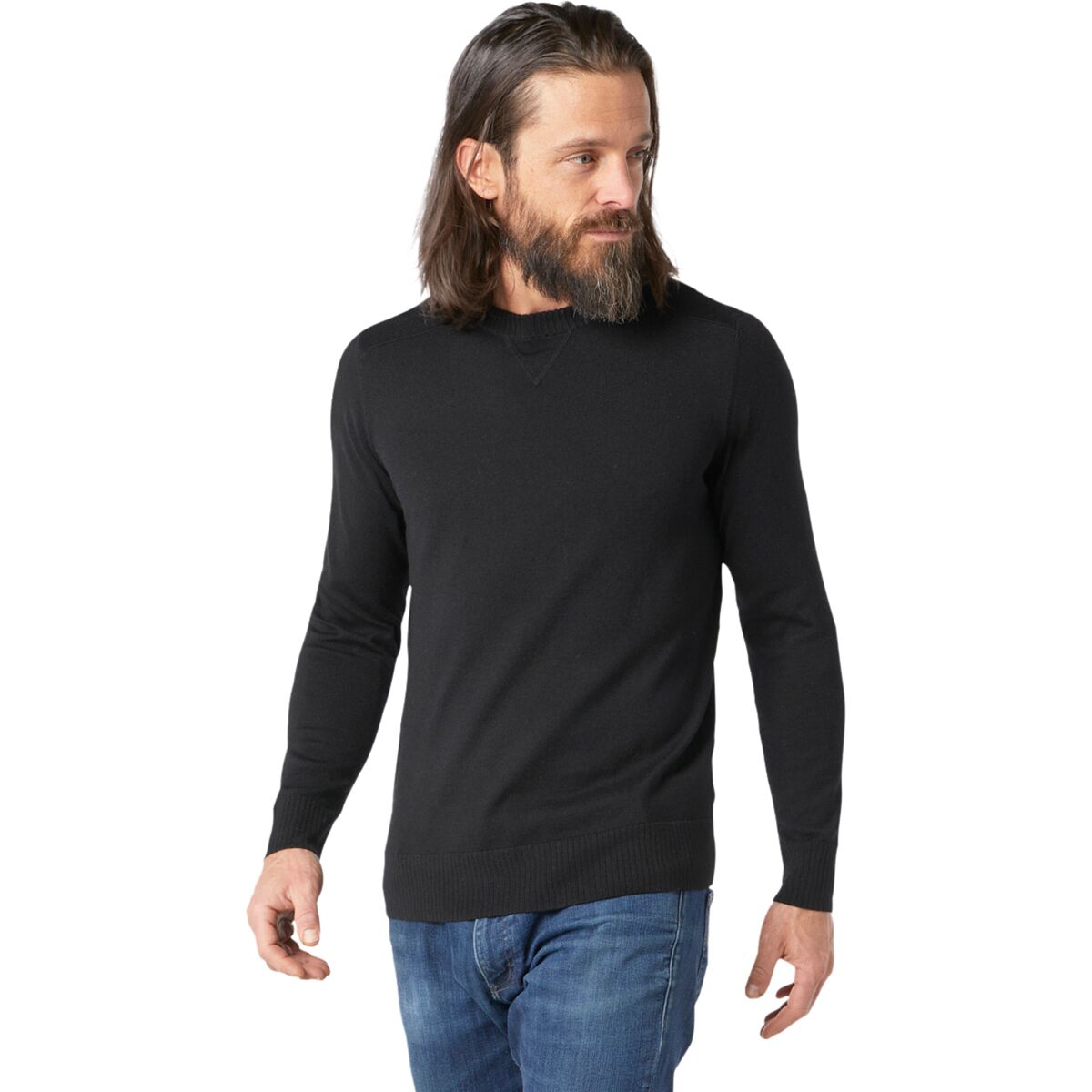 Image of Smartwool Sparwood Crew Sweater - Men's Black, S