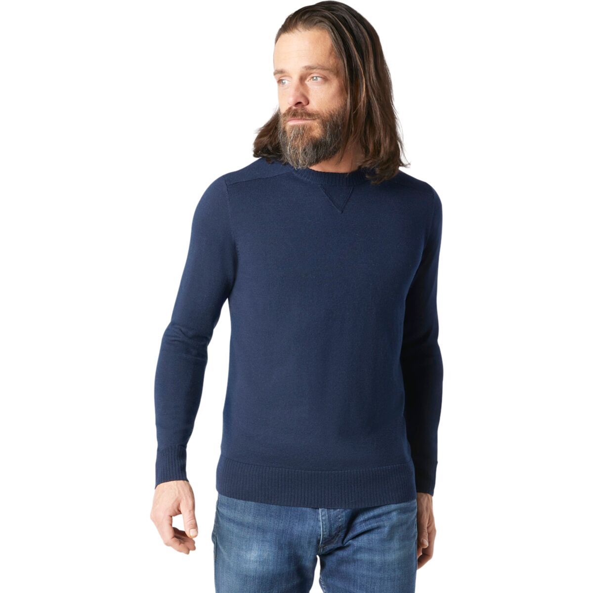 Smartwool Sparwood Crew Sweater - Men's Deep Navy Heather, S
