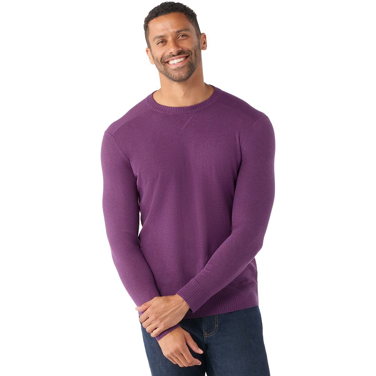 Smartwool Sparwood Crew Sweater - Men's Purple Iris Heather, XL