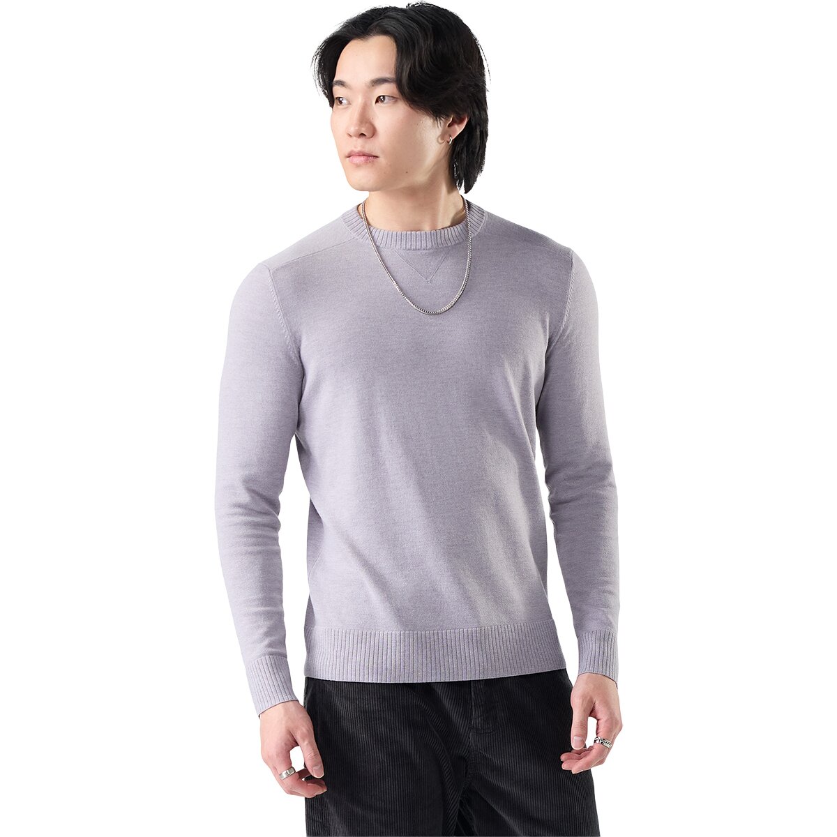 Image of Smartwool Sparwood Crew Sweater - Men's Purple Storm Heather, XXL