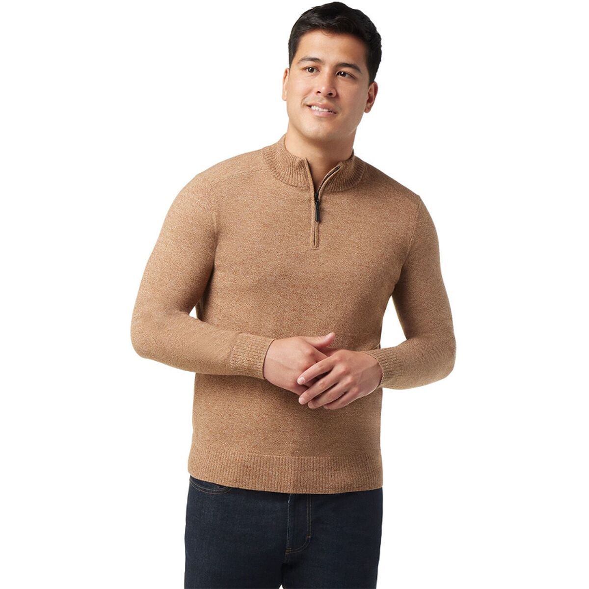 Smartwool Sparwood 1/2-Zip Sweater - Men's Acorn Heather/Dune Heather, XL
