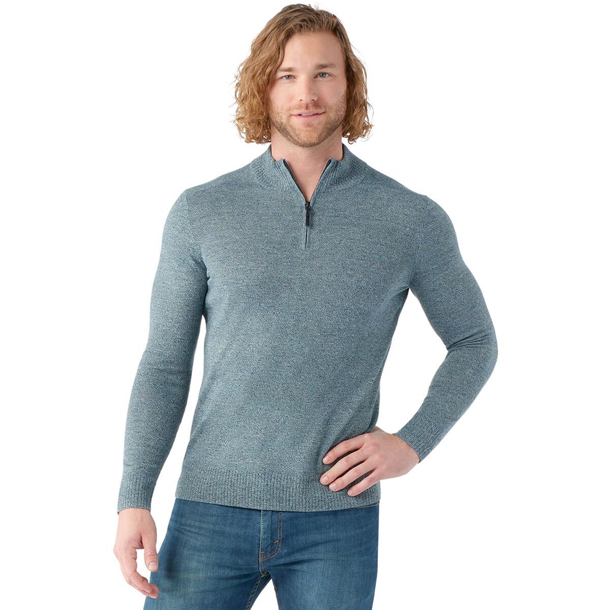 Smartwool Sparwood 1/2-Zip Sweater - Men's Twilight Blue Marl, S