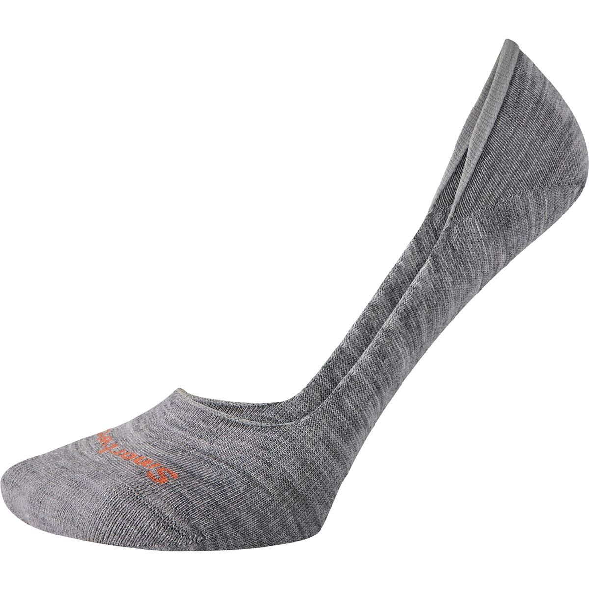 Smartwool Secret Sleuth No Show Sock - 2-Pack - Women's Light Gray, L