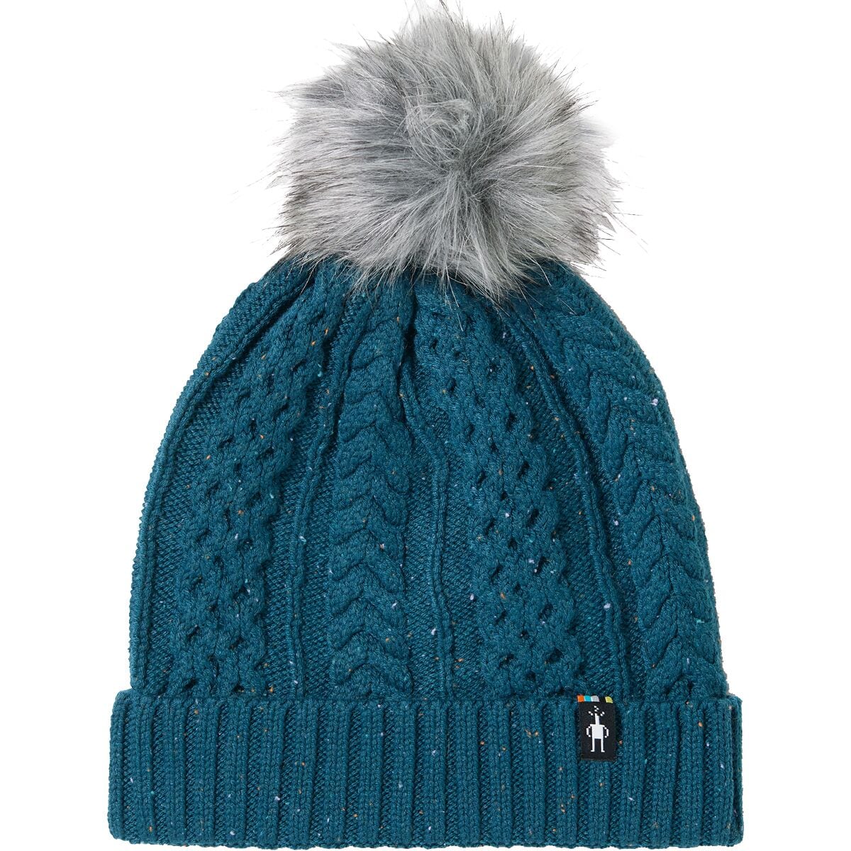 Image of Smartwool Lodge Girl Beanie - Women's Twilight Blue Donegal, One Size