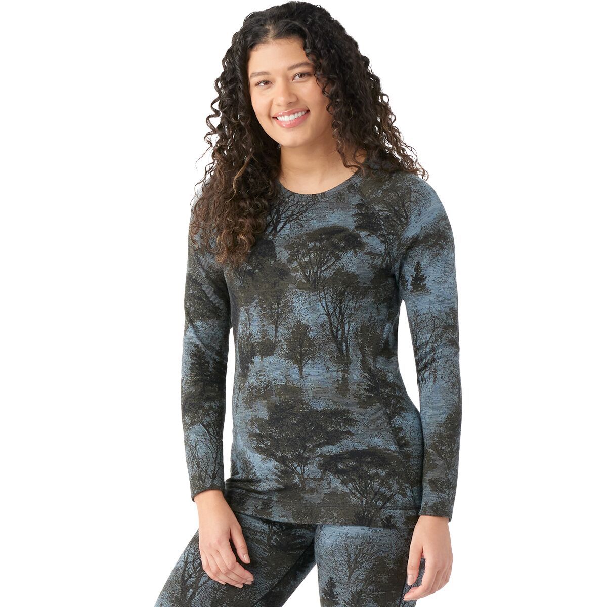 Smartwool Classic Thermal Merino Crew Baselayer - Women's Black Forest, L