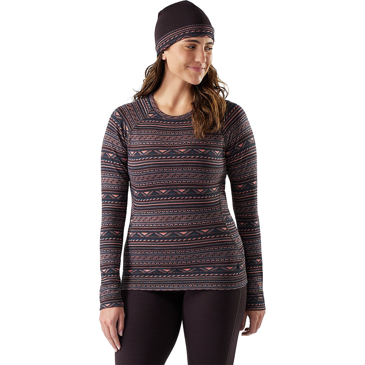 Image of Smartwool Classic Thermal Merino Crew Baselayer - Women's Coral Reef Summit Soul, S